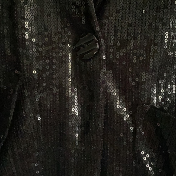 Black Sequin Blazer - Picture 4 of 4
